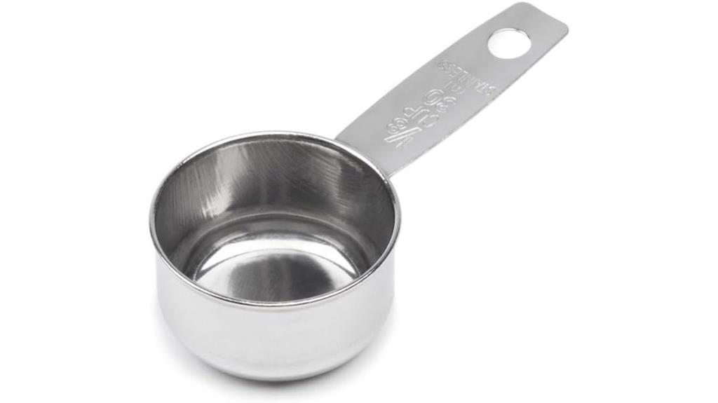 metallic coffee measure scoop