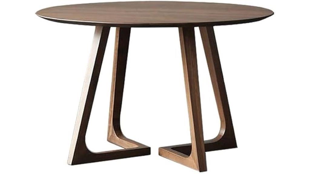 mid century walnut dining set