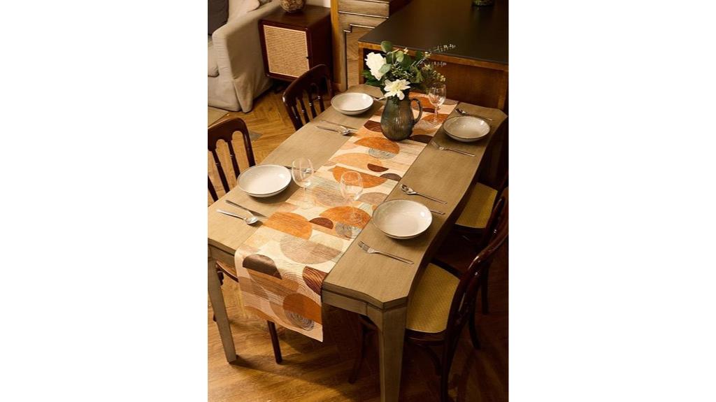 midcentury modern table runner