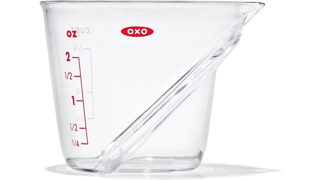 mini angled measuring cup