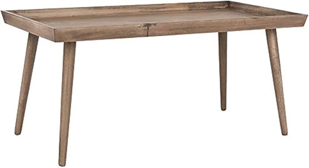 modern chocolate tray table
