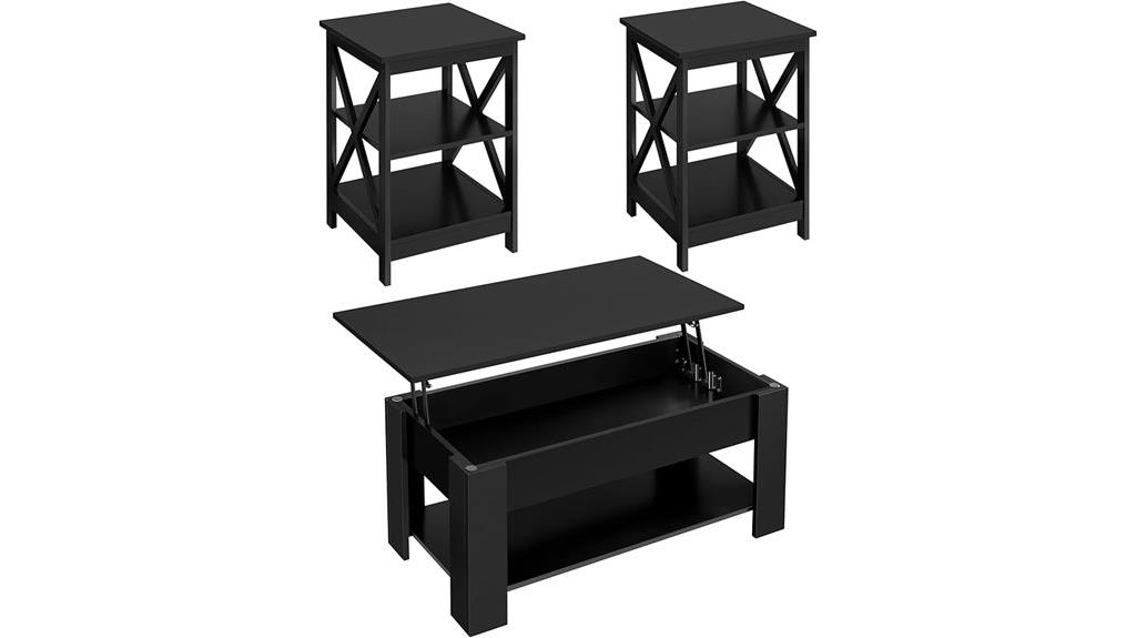modern three piece table set
