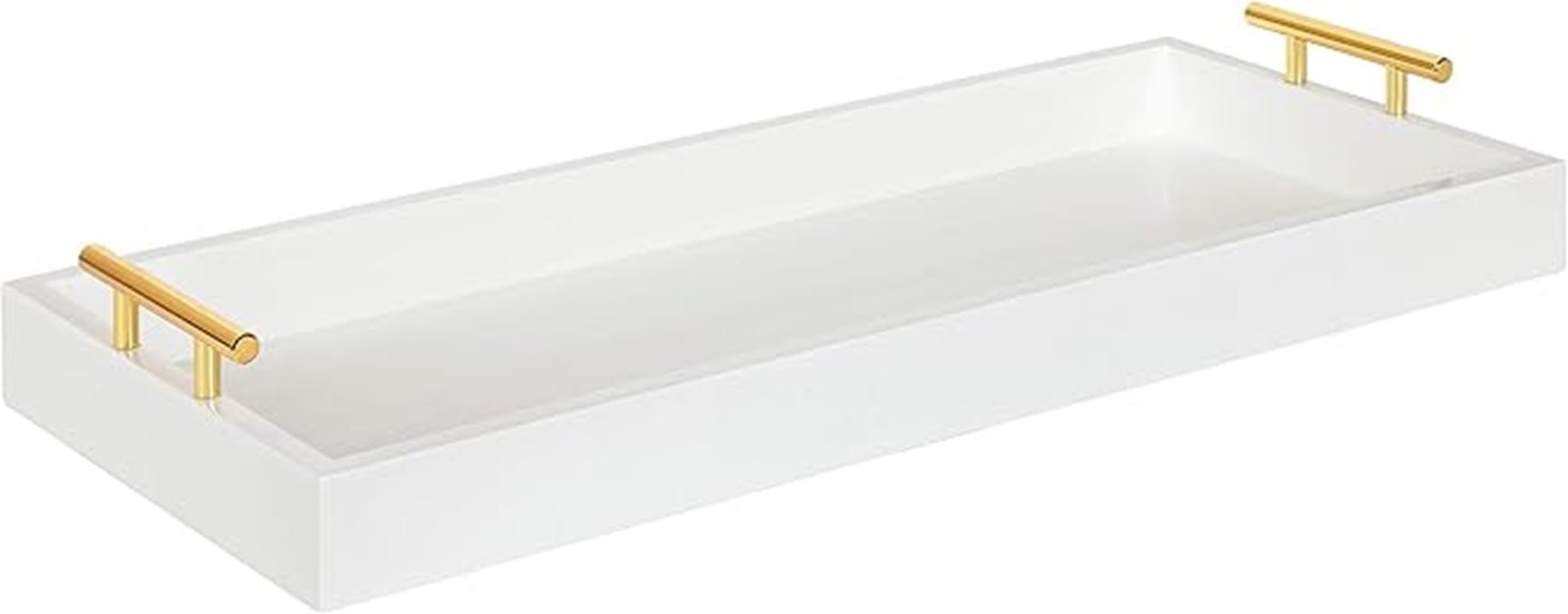 narrow decorative serving tray