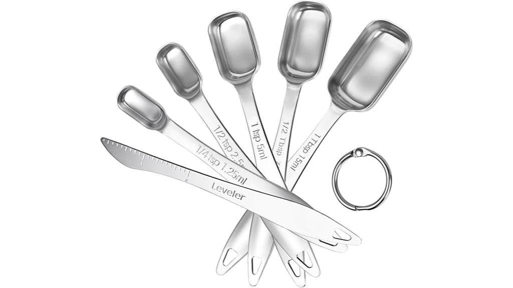 narrow square measuring spoons