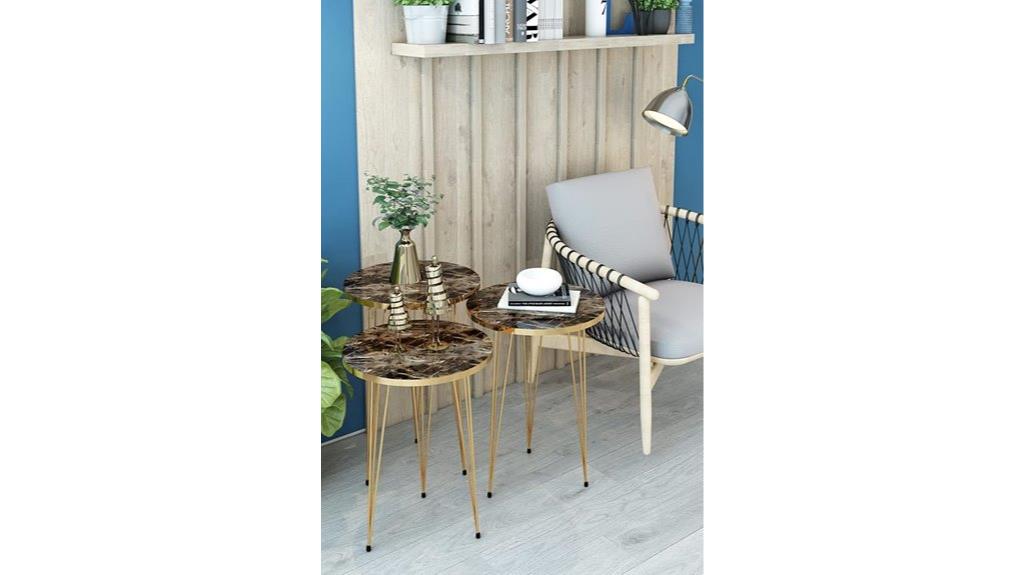 nesting end tables set
