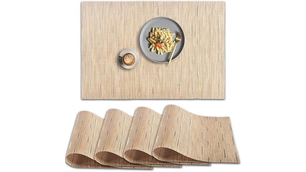 non slip heat resistant placemats