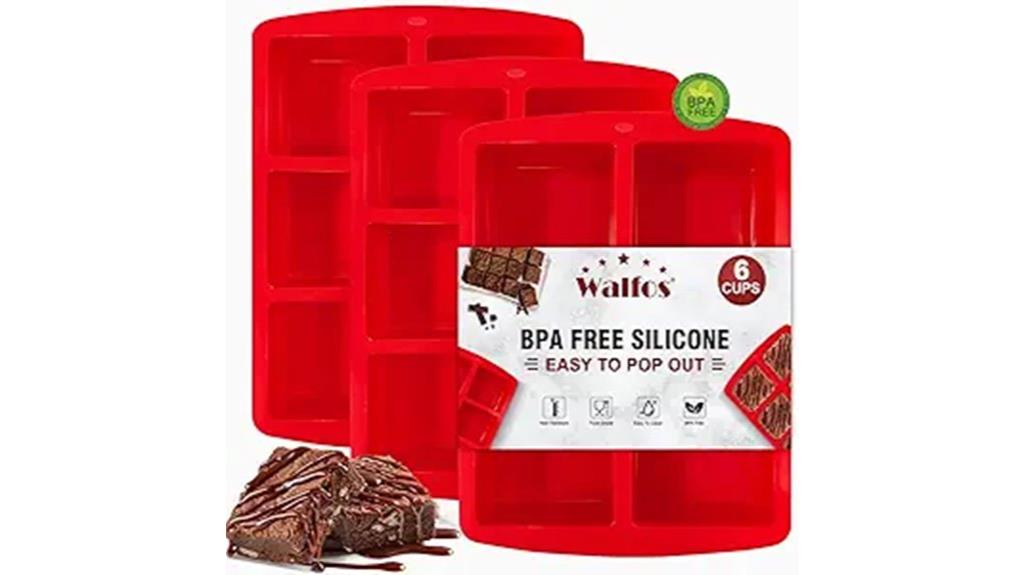 non stick silicone brownie pan