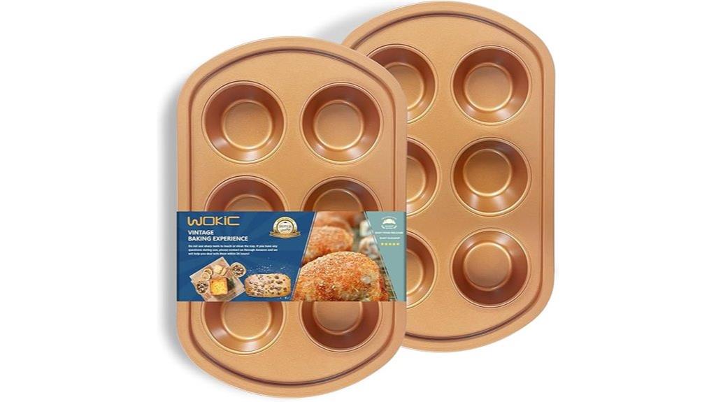 nonstick 6 cup muffin pan