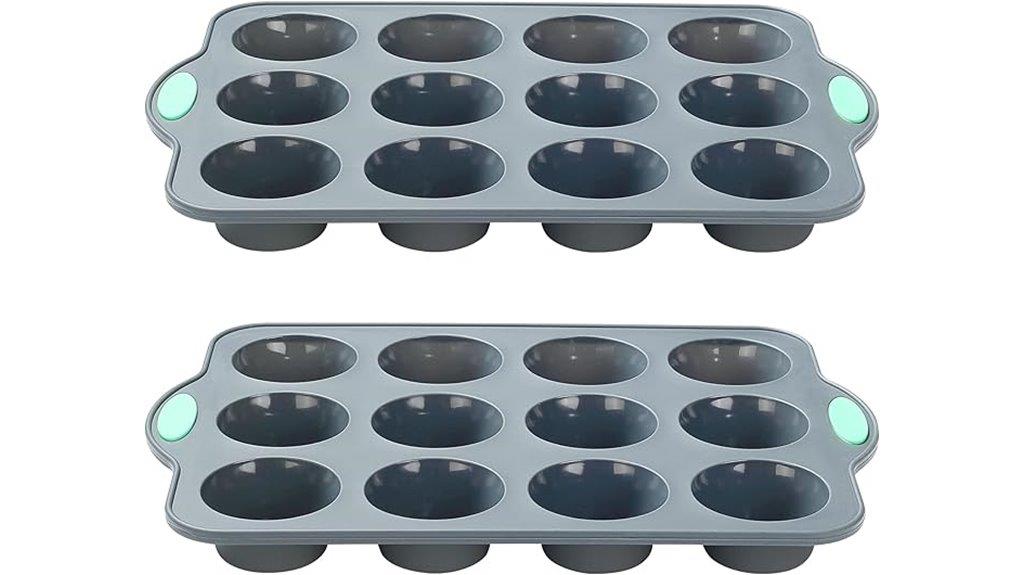 nonstick silicone muffin pans