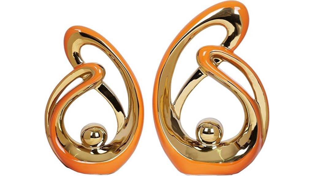 orange and gold decor