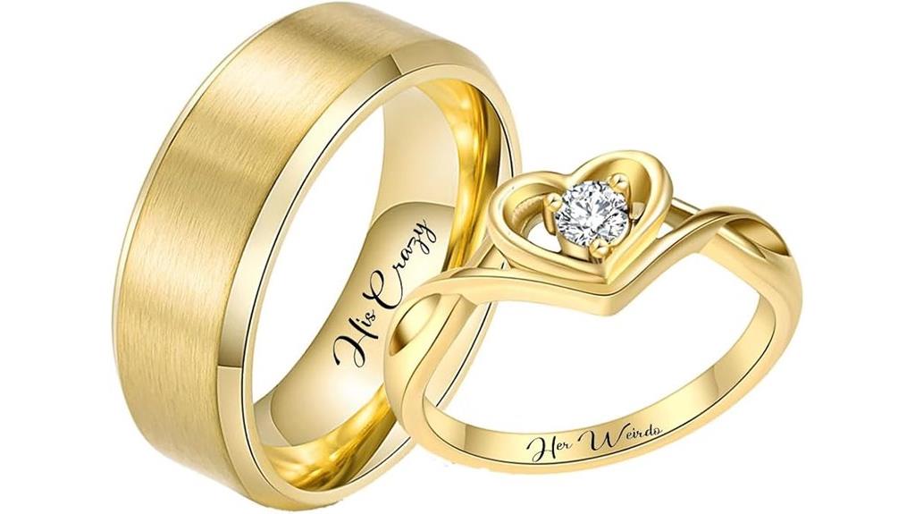 personalized heart promise rings