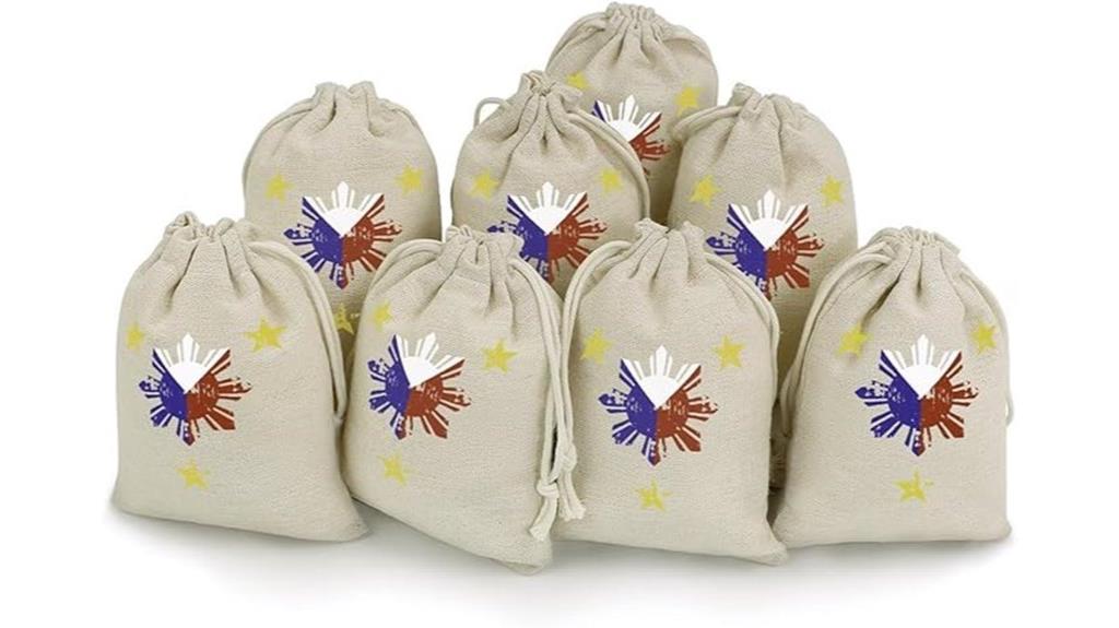 philippine flag drawstring bags