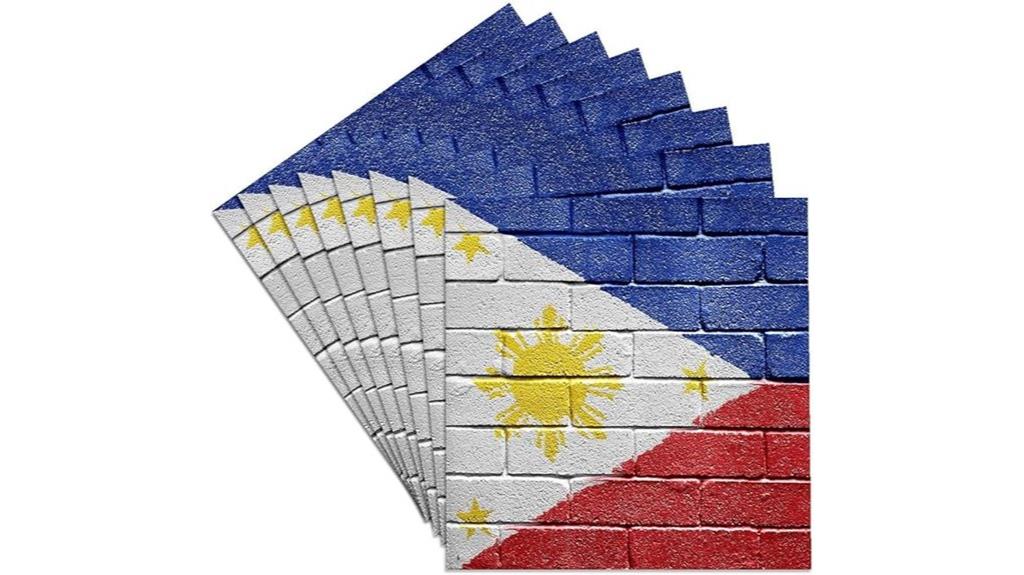 philippines flag ceramic coasters