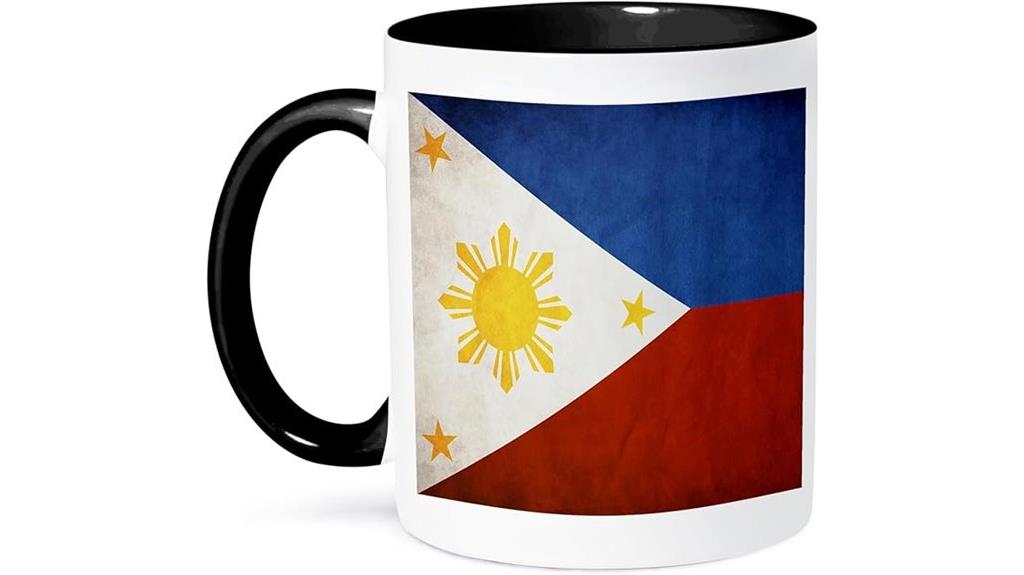 philippines flag design mug