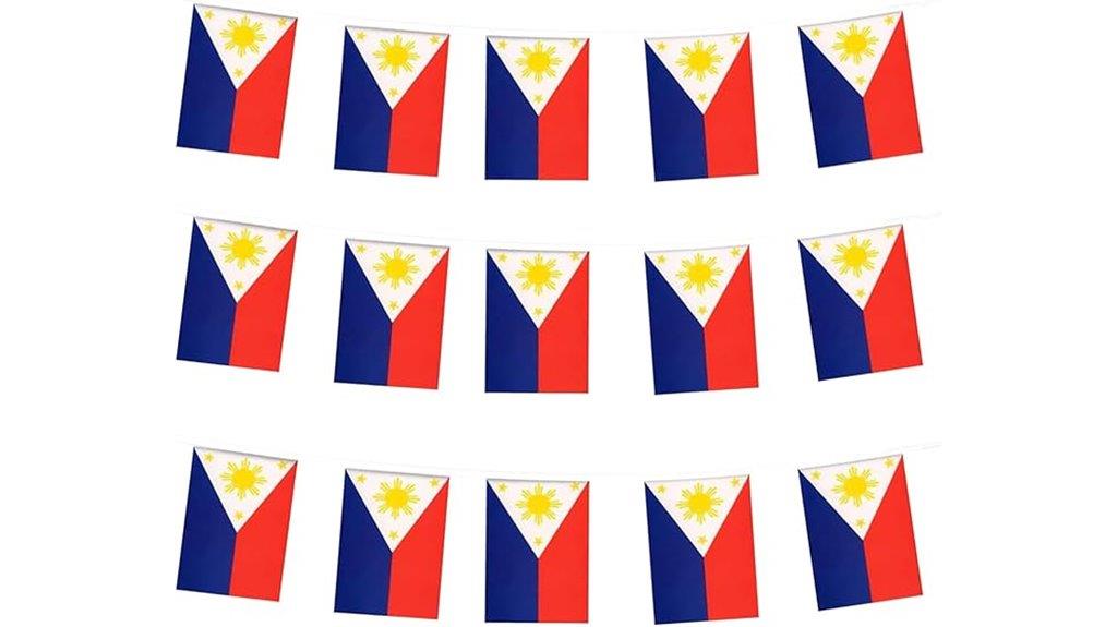 philippines flag pennant decorations