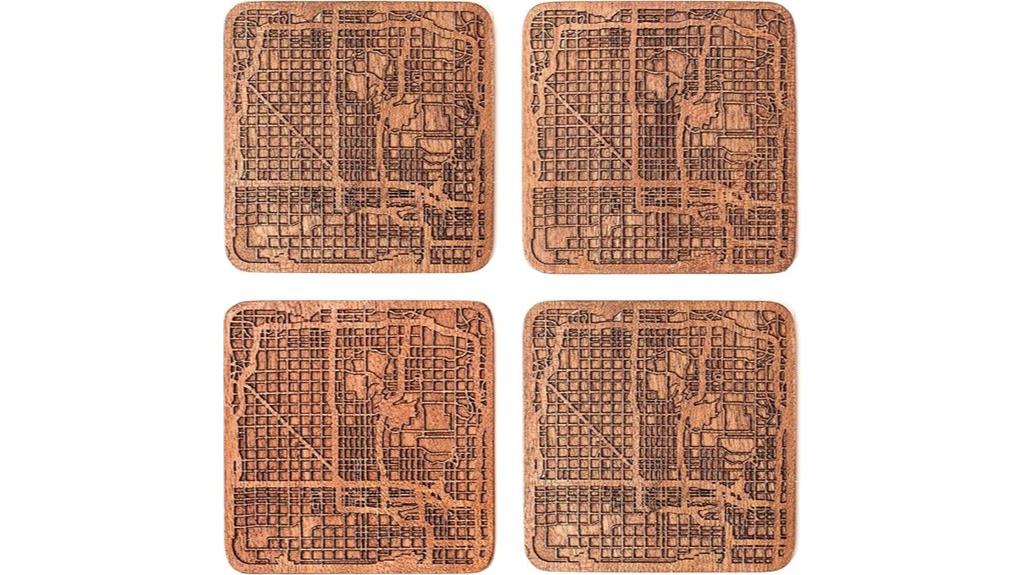 phoenix map coaster set
