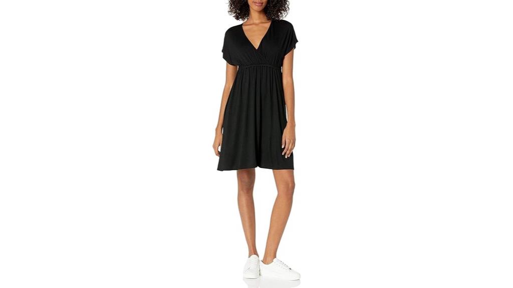 plus size surplice dress