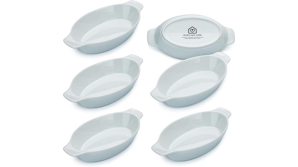 porcelain mini casserole set