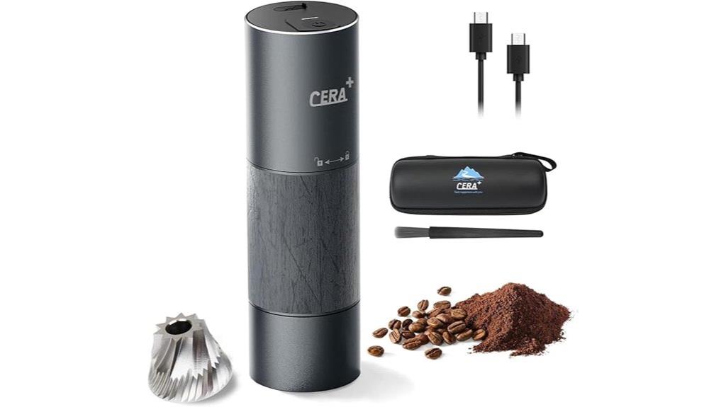 portable burr coffee grinder