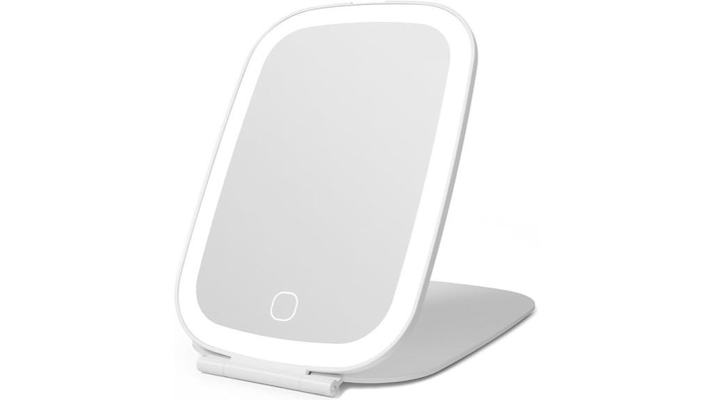 portable illuminated beauty mirror