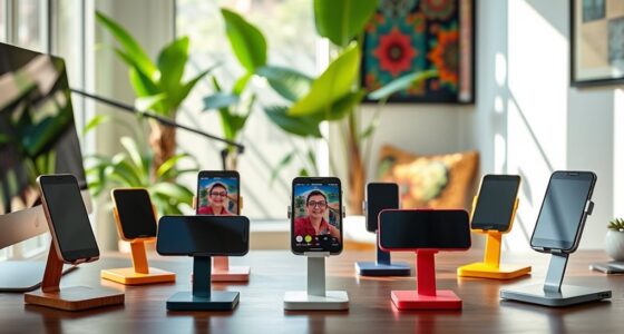 portable phone stands for videoconferencing