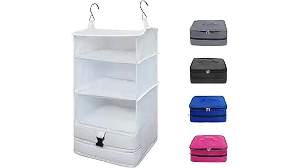 portable travel shelving solution