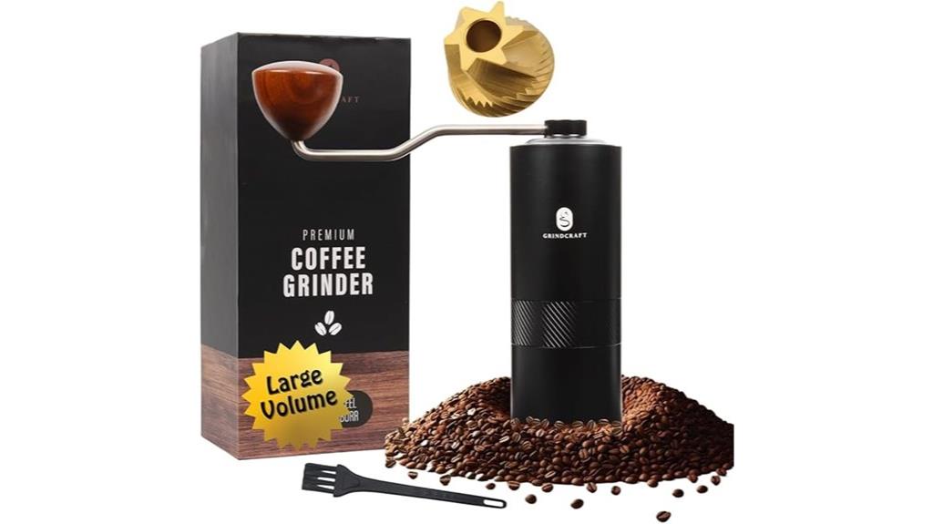 premium titanium burr grinder