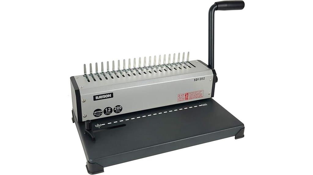 rayson comb binding machine