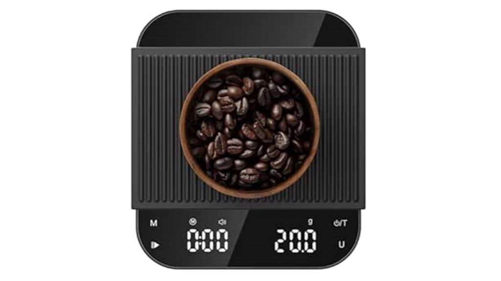 rechargeable coffee scale timer