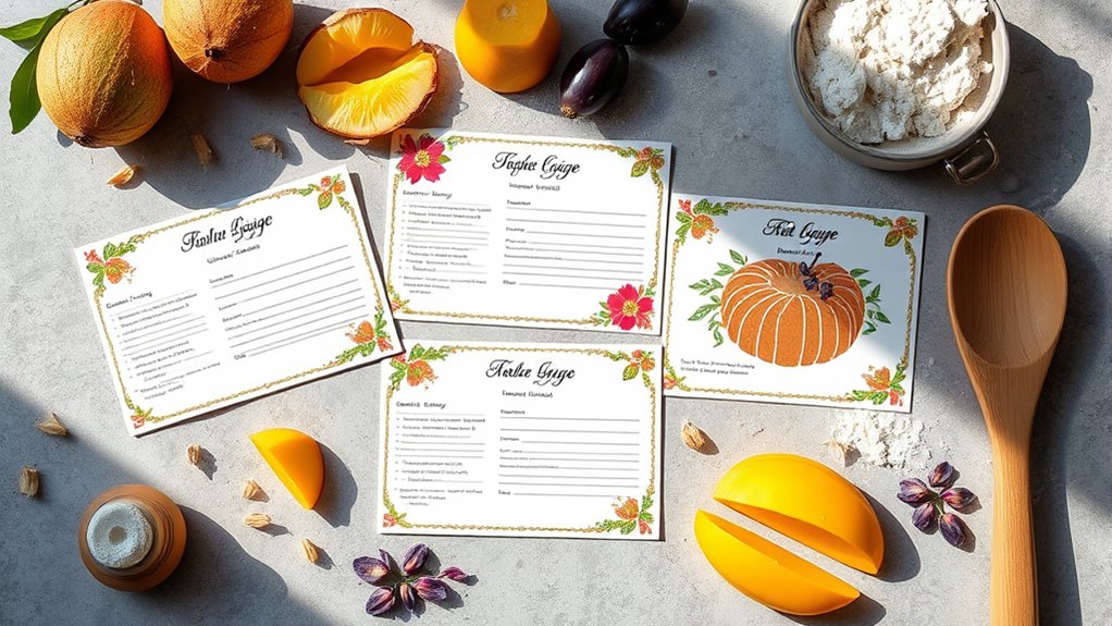 recipe card selection factors