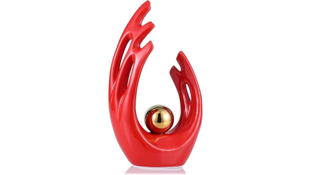 red gold room accent
