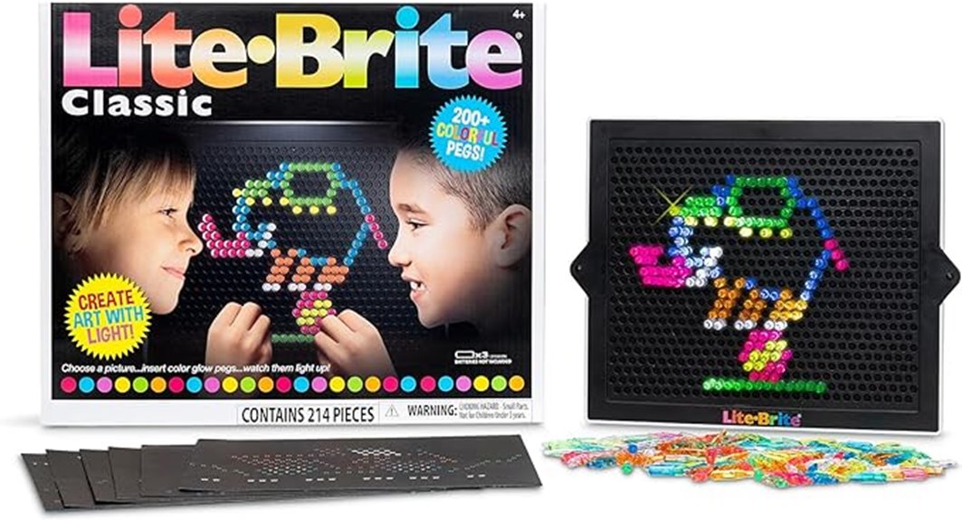retro light art toy