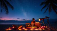 romantic night under stars