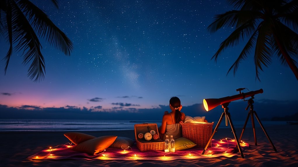 romantic night under stars