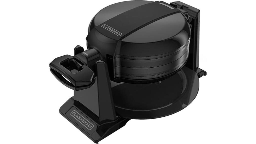 rotating black waffle maker