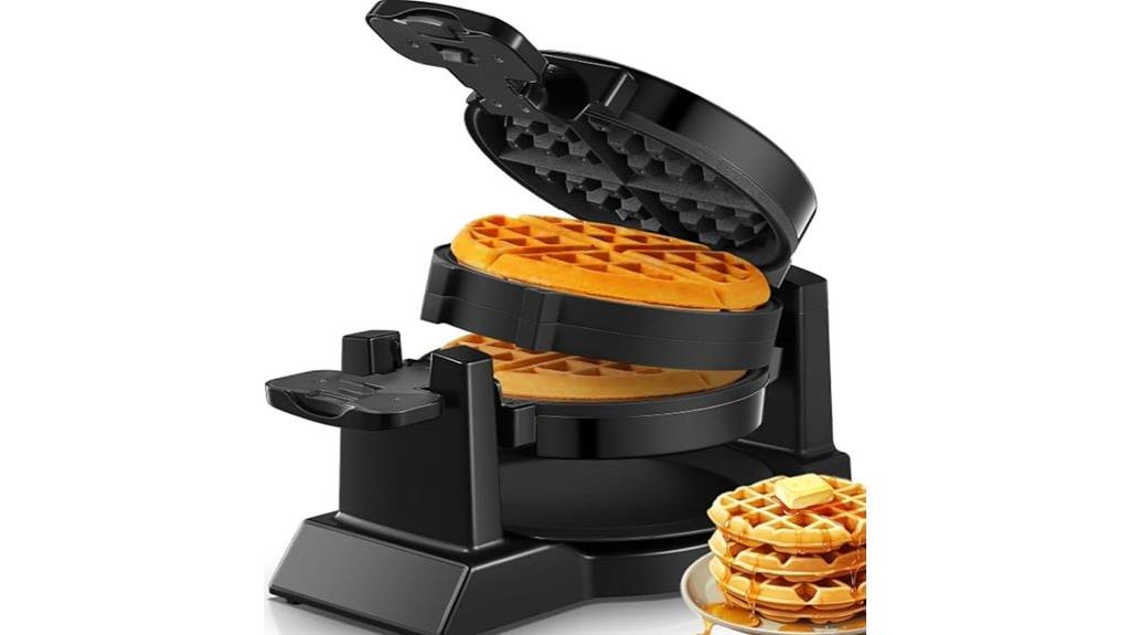 rotating nonstick waffle maker