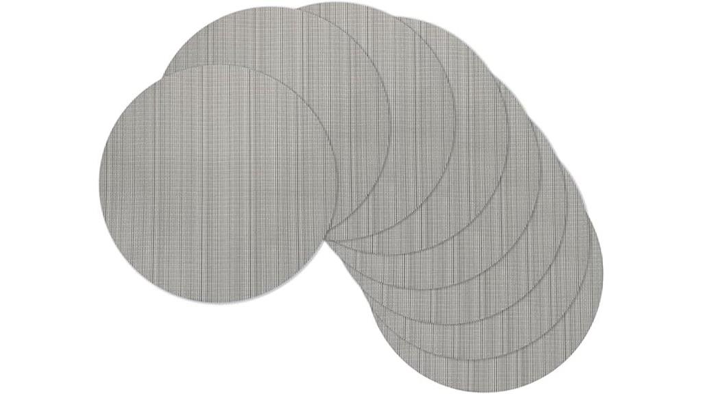 round braided pvc placemats