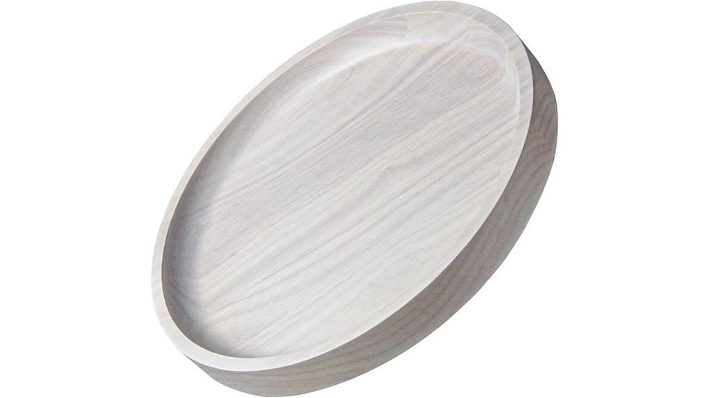 rubber wood decorative tray