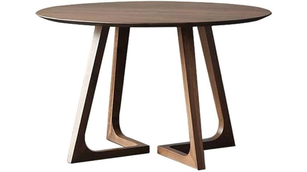 rubberized solid wood table