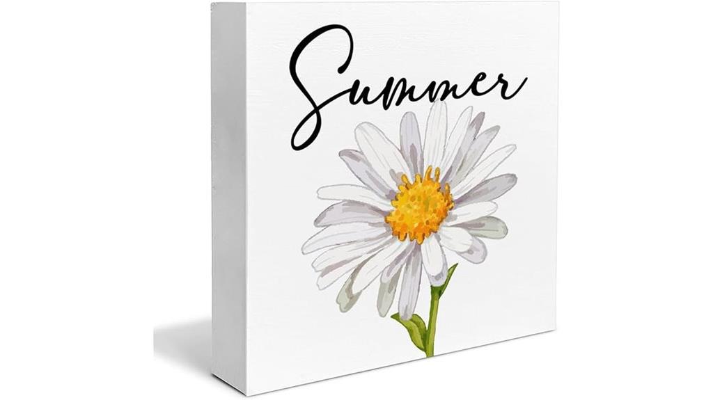 rustic daisy summer sign