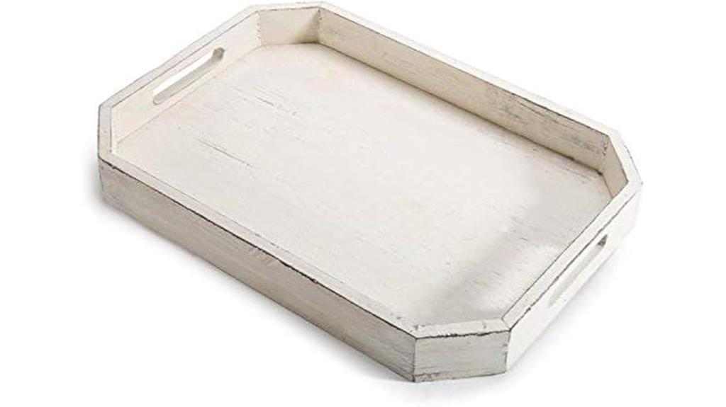 rustic wooden serving tray