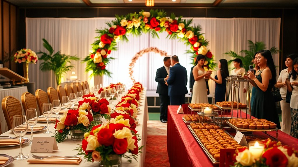 seamless wedding reception flow