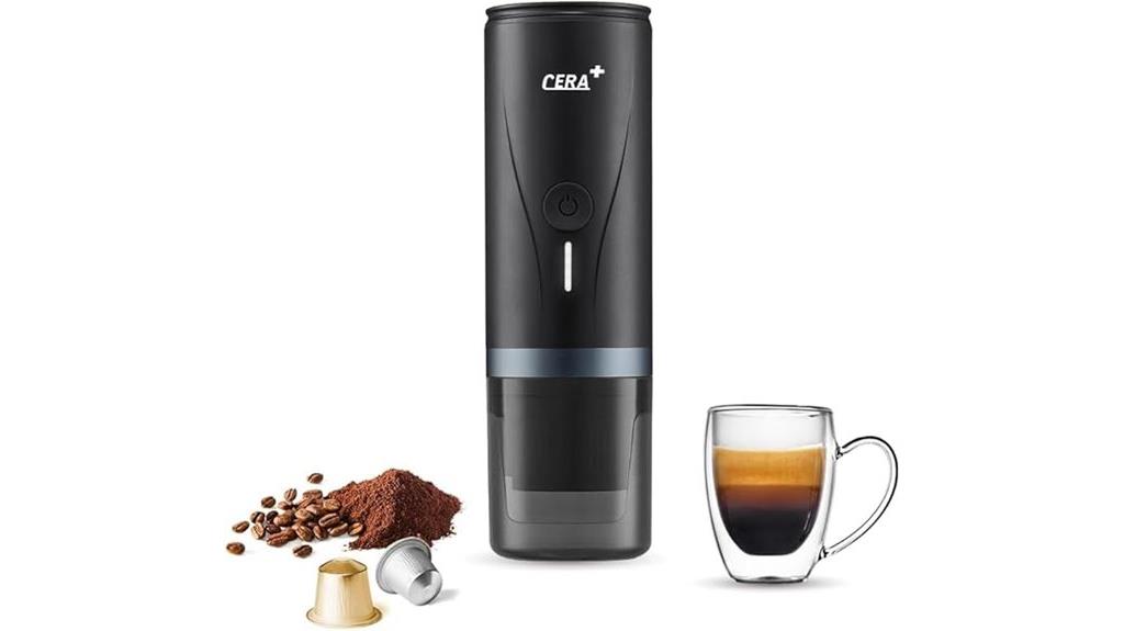 self heating portable espresso maker