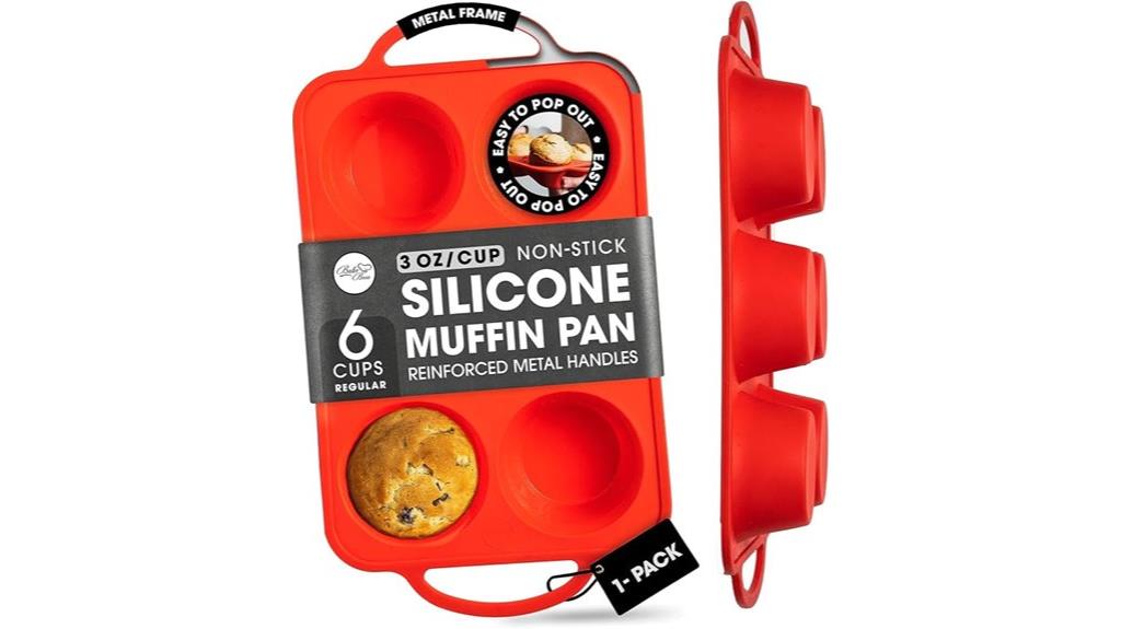 silicone muffin pans baking