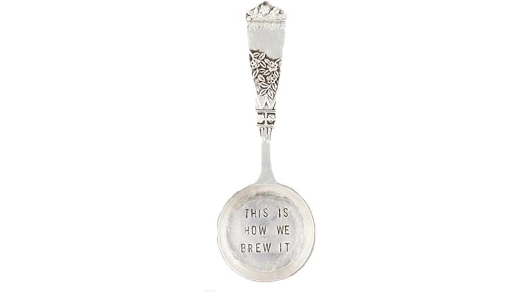 silver coffee scoop tool