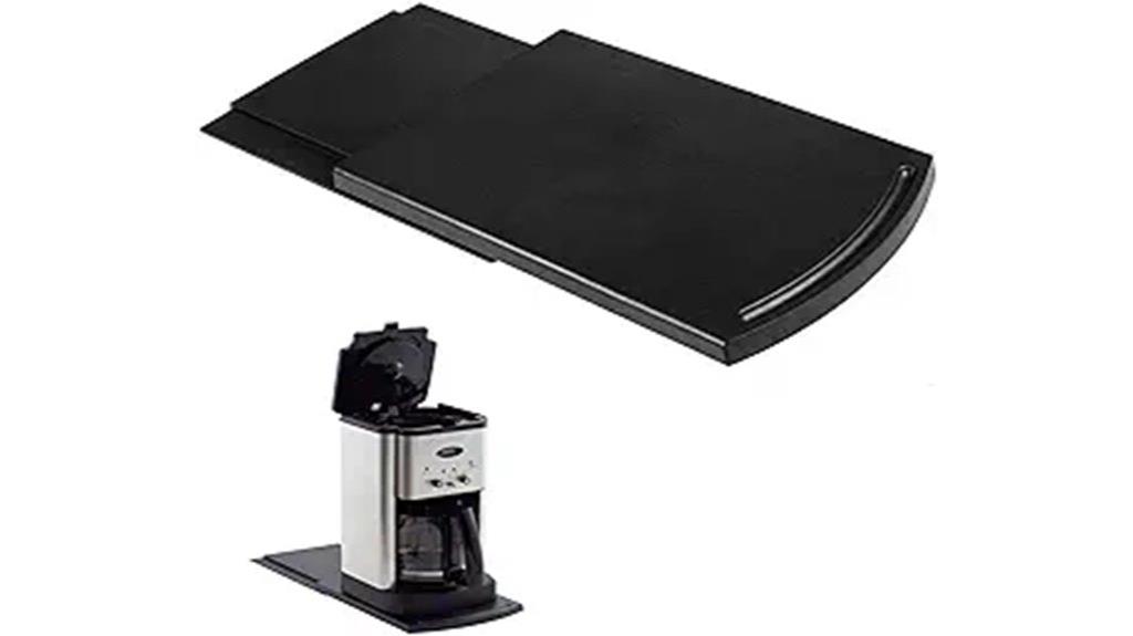 sliding tray for appliances