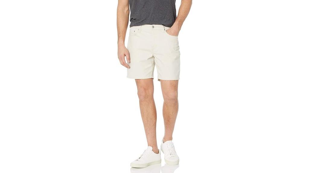 slim fit stretch shorts