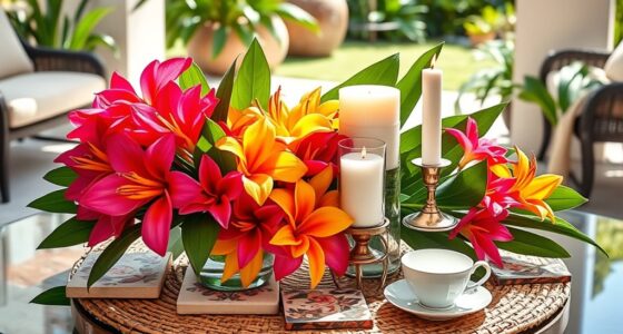 spring coffee table decor