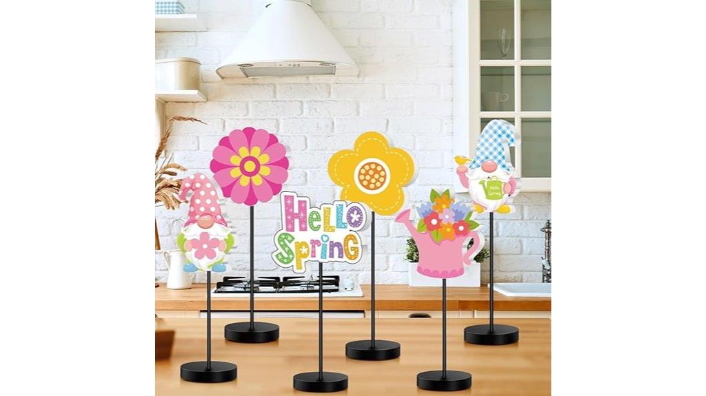 spring themed centerpiece decorations set