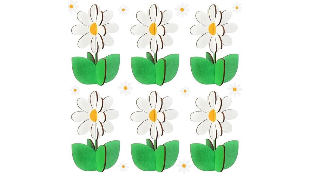 spring themed table decor signs